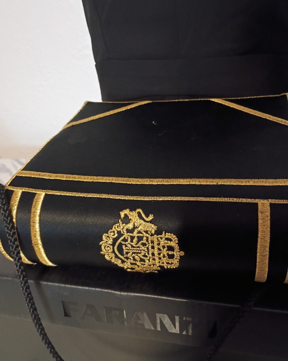 IVANA Brand Black & Gold Evening Bag